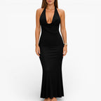 Women’s Halter Maxi Dress Classic Luxury Summer Dress