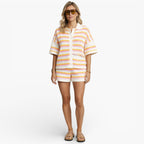 Women’s Soft Knit Shorts Set for Summer Travel and Casual Wear