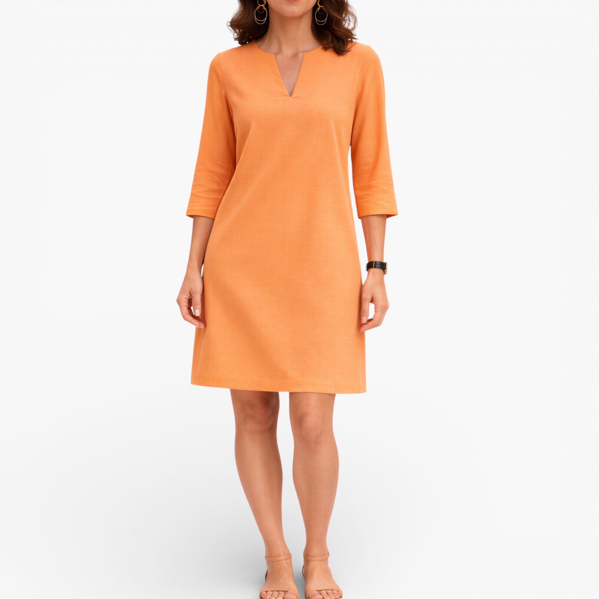 Women's V-Neck Knit Mini Dress — Soft Everyday Style