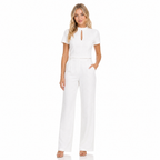 Women's two-piece set in white - front